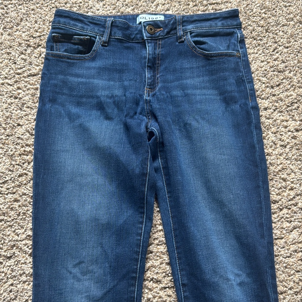 DL1961 Florence Instasculpt Smart Denim Mid Rise Skinny Jeans in Warner - Picture 10 of 14